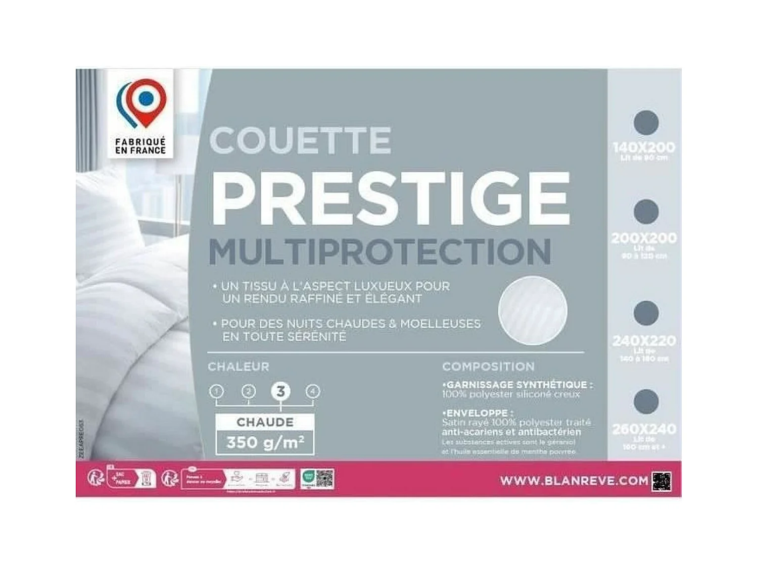 Couette 220 x 240 cm