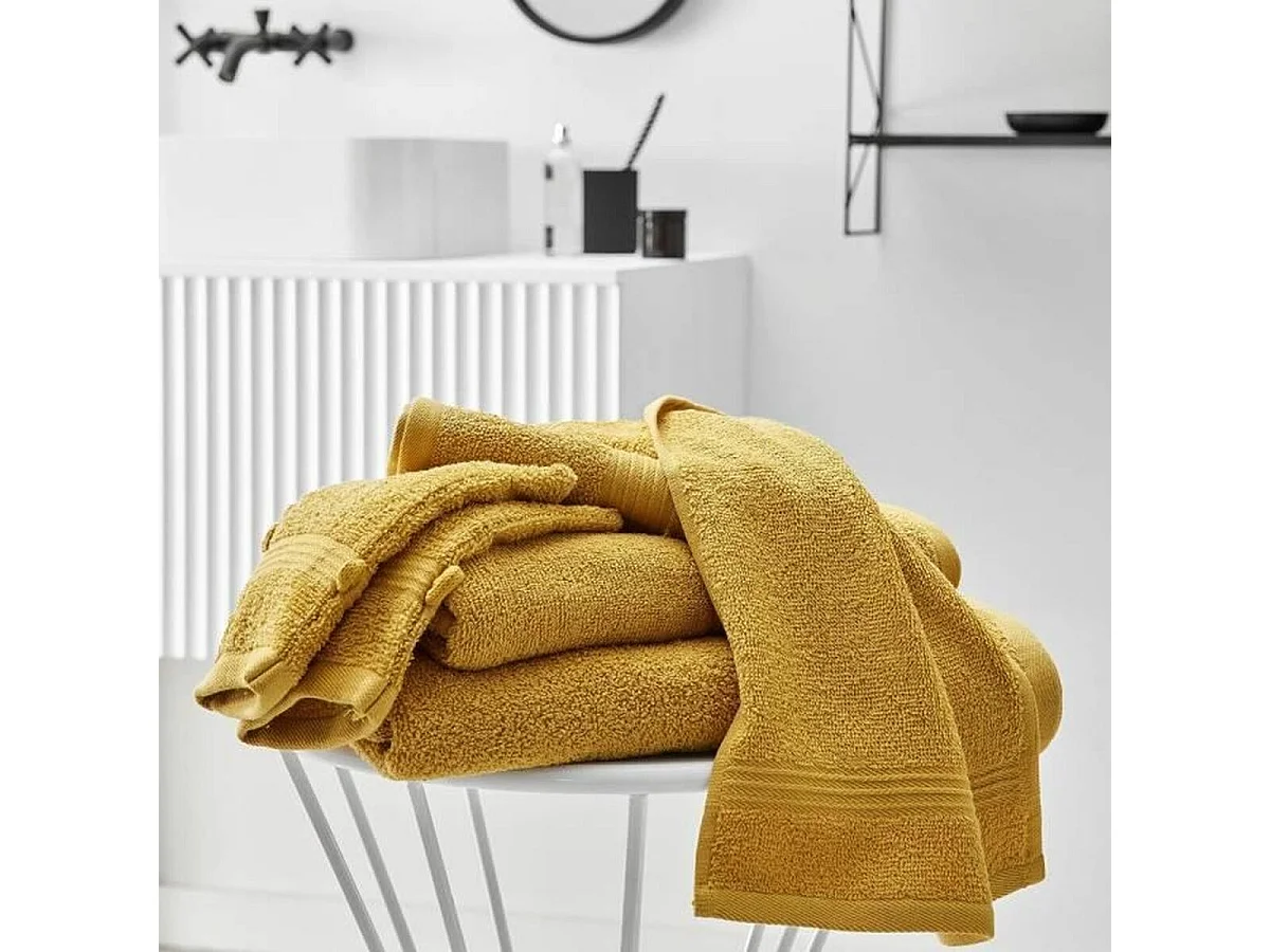 Telo bagno maxi 90 x 150 cm 100% Cotone, colore ocra