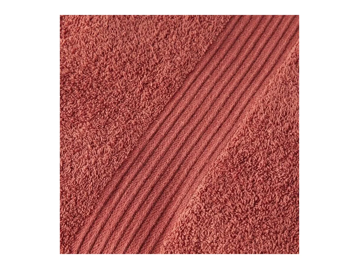 Maxi drap de bain 90 x 150 cm 100% Coton coloris terracotta