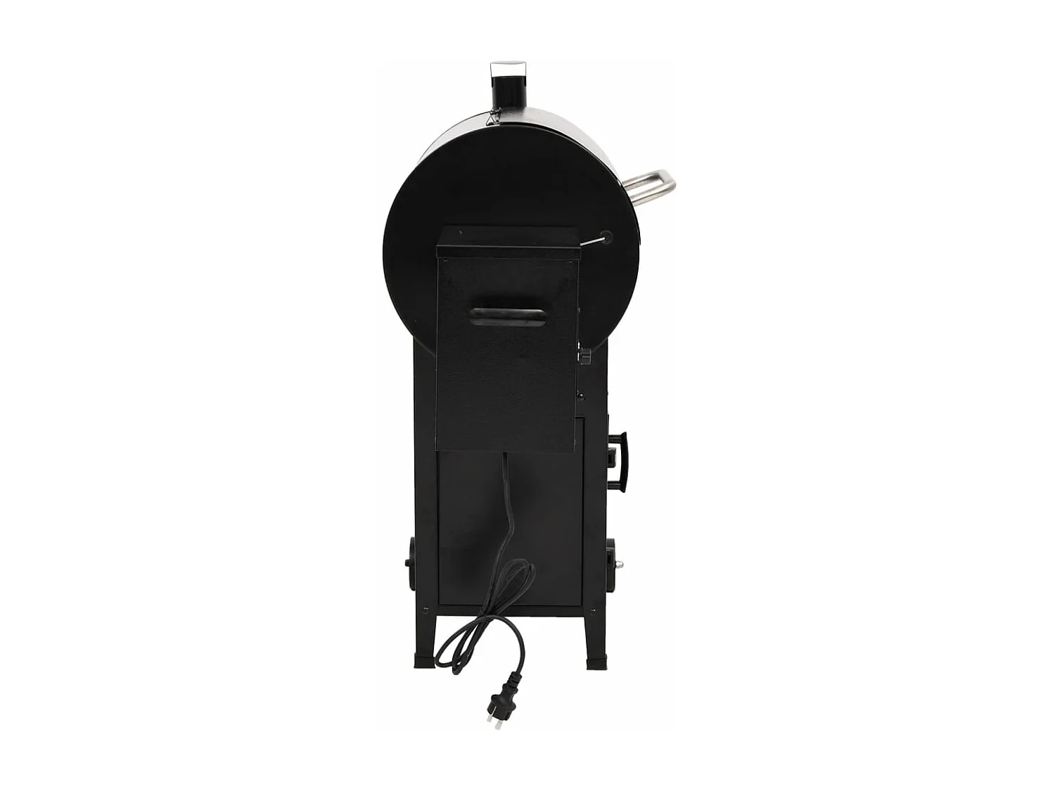 Pelletgrill met schoorsteen zwart 104 cm ijzer