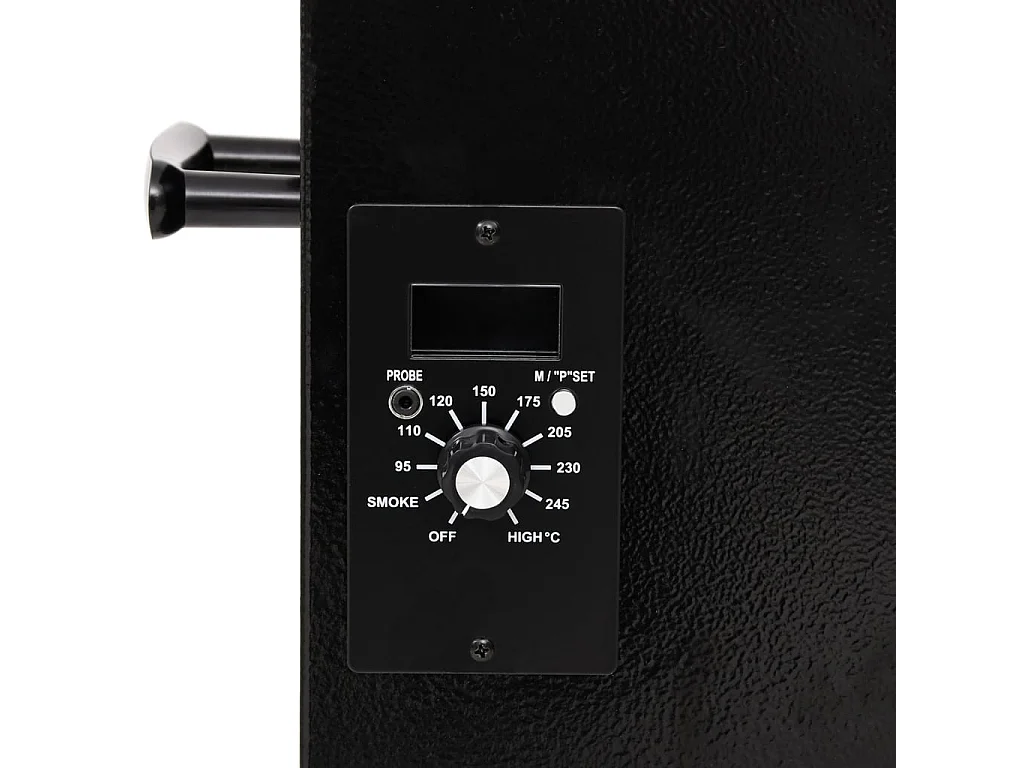 Pelletgrill met schoorsteen zwart 104 cm ijzer