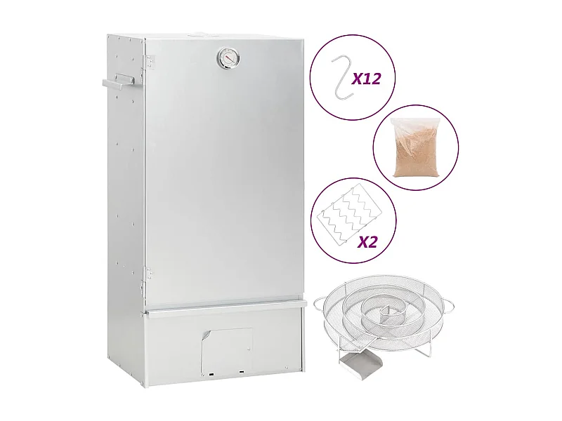 Forno per barbecue affumicatore generatore di fumo freddo in acciaio zincato