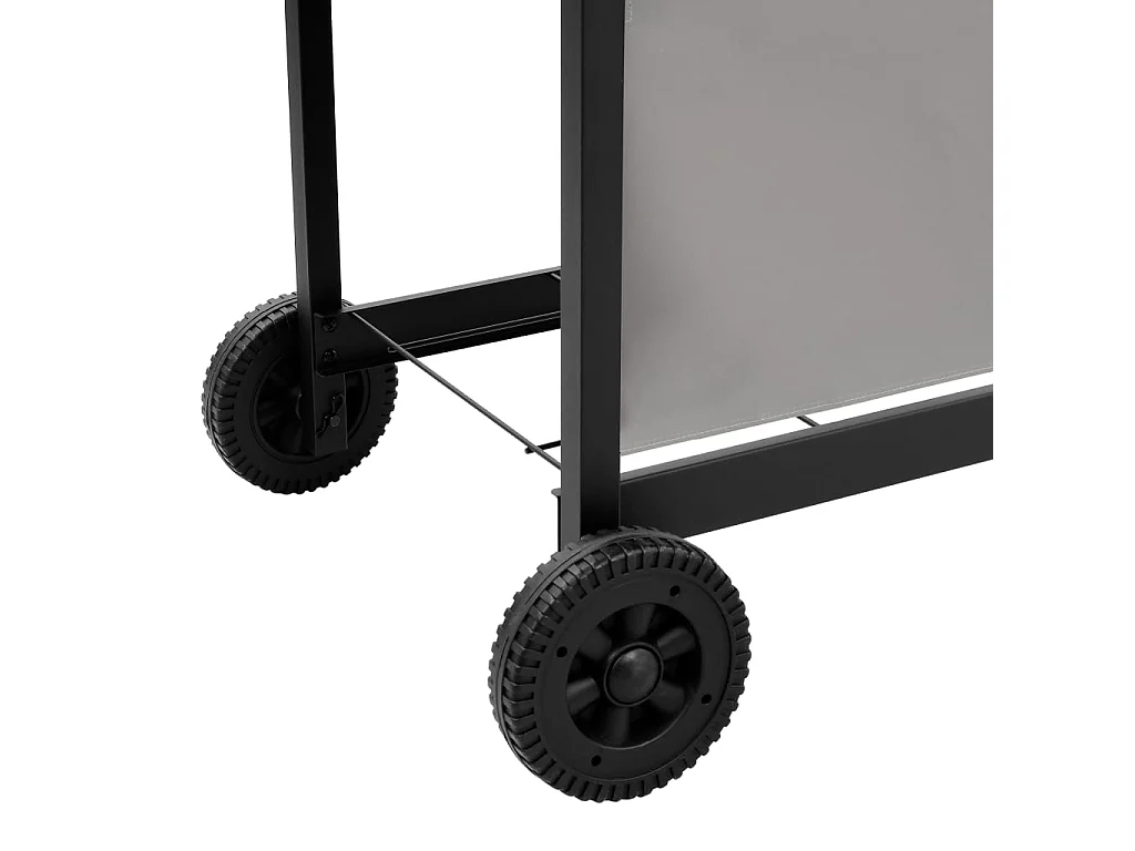 Barbecue gril à gaz avec 6 br?leurs Noir et argenté