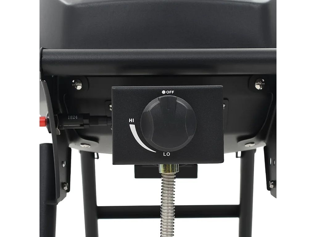 Barbecue à gaz portatif avec zone de cuisson Noir