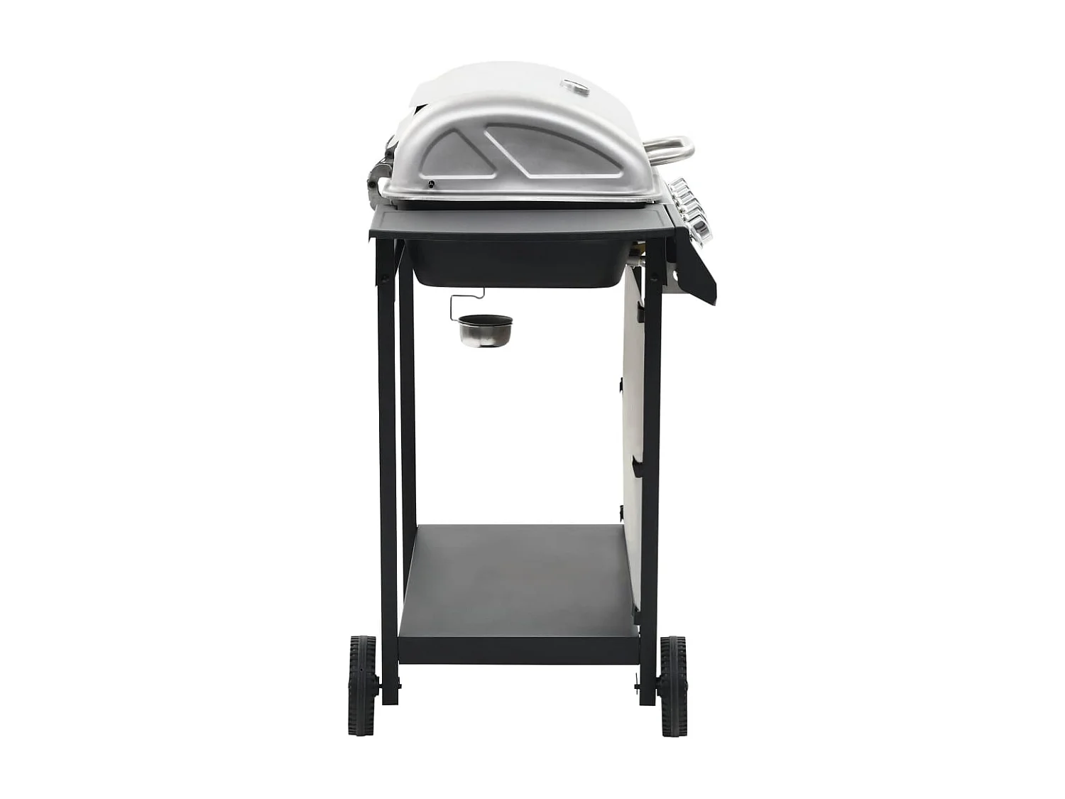 Barbecue au gaz avec 6 zones de cuisson Inox Argenté