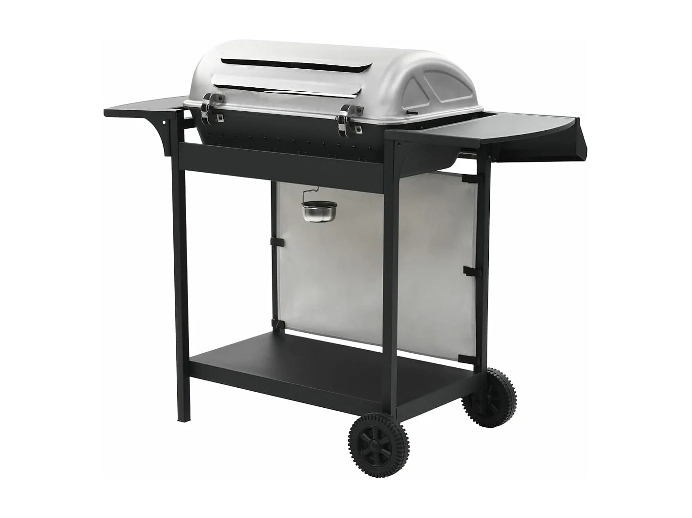 Barbecue au gaz avec 6 zones de cuisson Inox Argenté