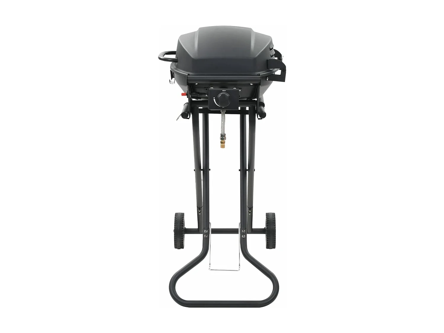 Barbecue au gaz portatif avec zone de cuisson Noir