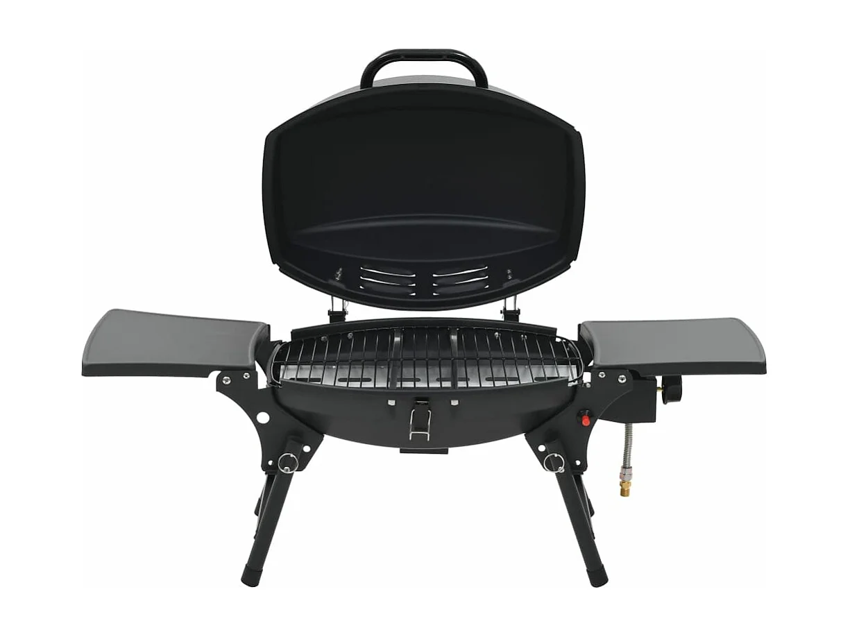 Barbecue au gaz portatif avec zone de cuisson Noir