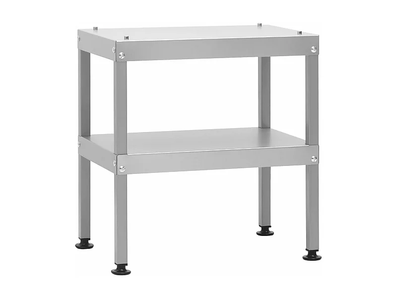 Tavolo per forno affumicatore 40x28x44,5 cm in acciaio zincato