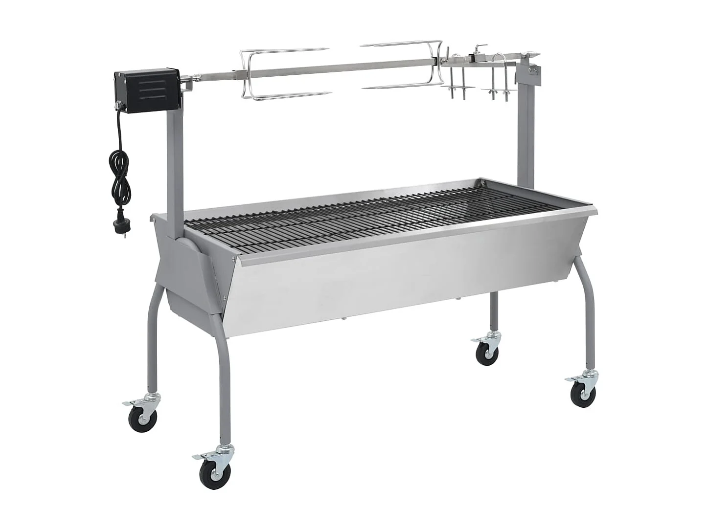 Churrasqueira elétrica Rotisserie Aço inoxidável