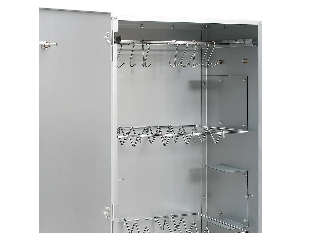 Fumoir pour four à barbecue avec copeaux de bois 44,5x29x110 cm