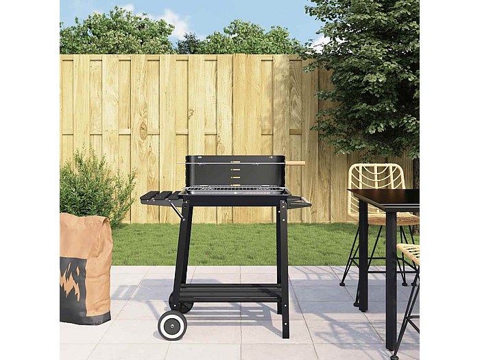 Barbecue Bbq Freetime 45cm In Acciaio Nero Con Ruote – Avilia Home - 4