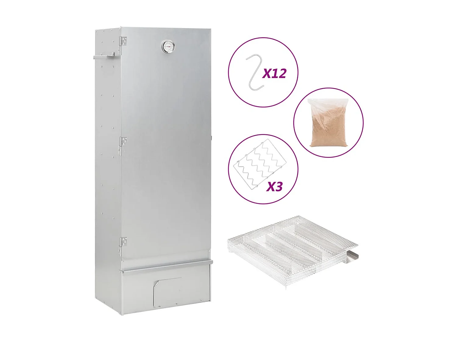 Fumoir à four à BBQ générateur de fumée froide acier galvanisé