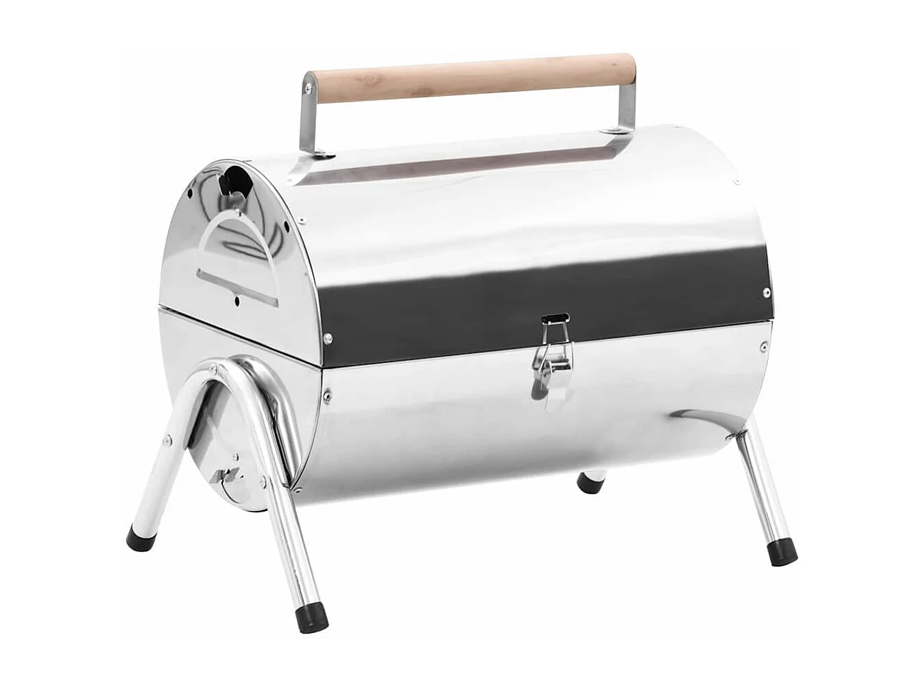 Tragbarer Holzkohlegrill Edelstahl Doppelgrills