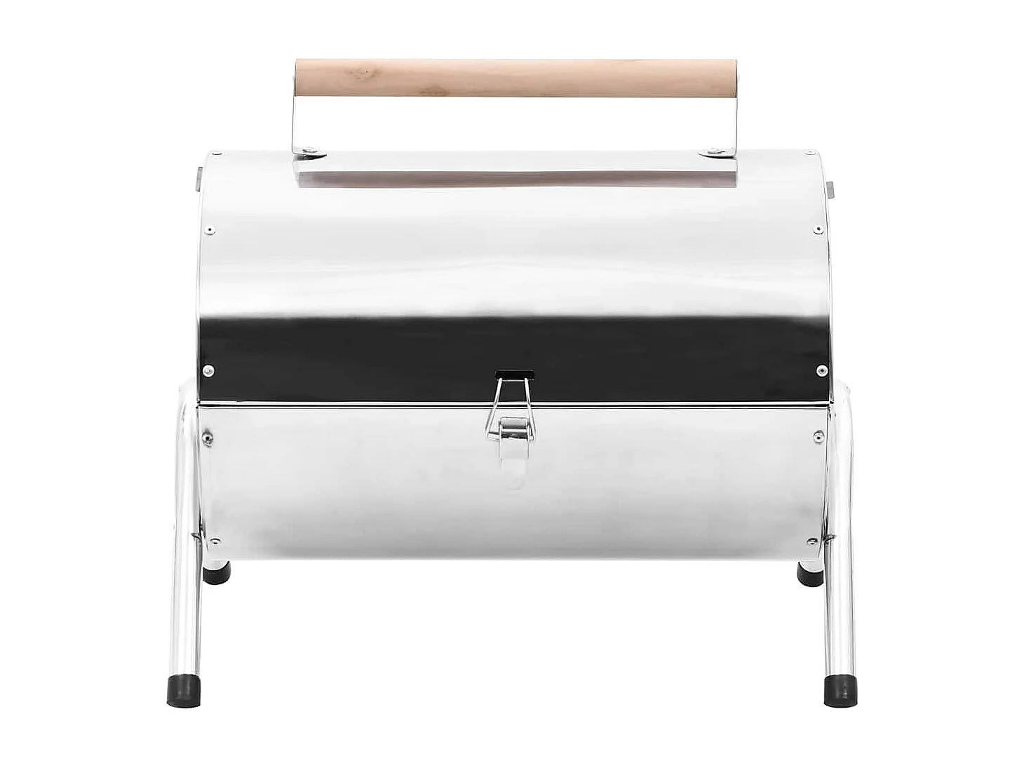 Tragbarer Holzkohlegrill Edelstahl Doppelgrills