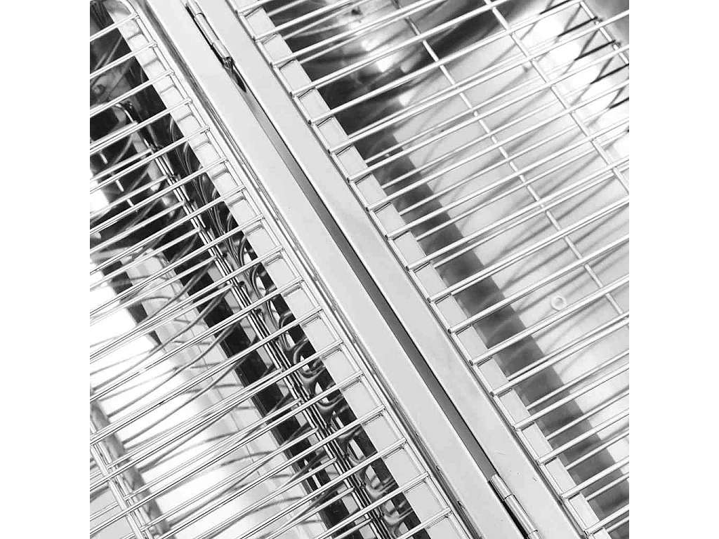 Tragbarer Holzkohlegrill Edelstahl Doppelgrills