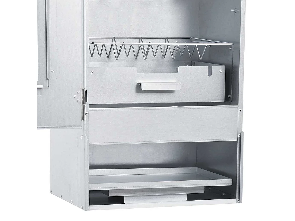 Fumoir de four à BBQ avec 1 kg de copeaux de bois 44,5x29x83 cm