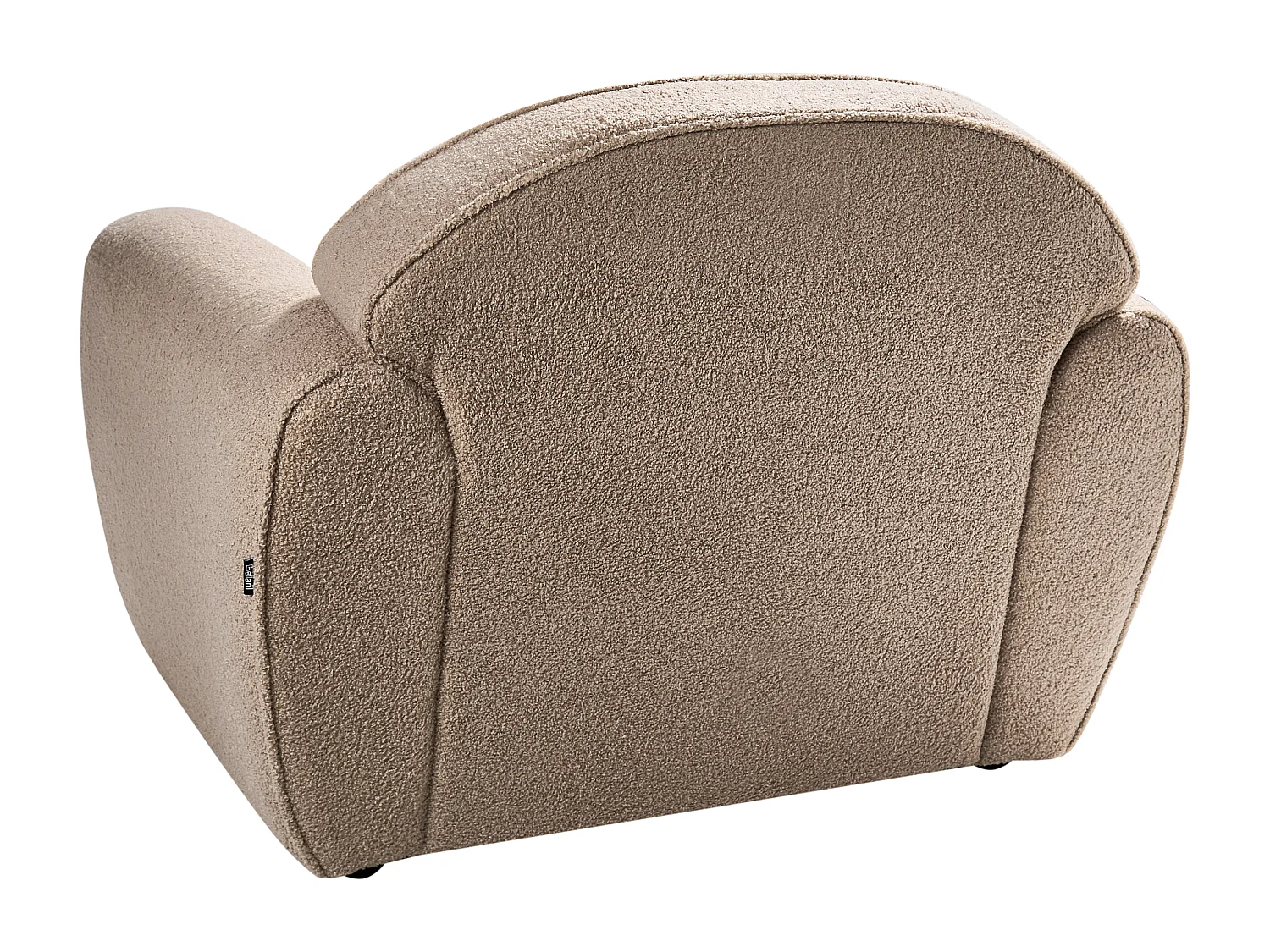 Fauteuil ELLEDE Bouclé Marron clair