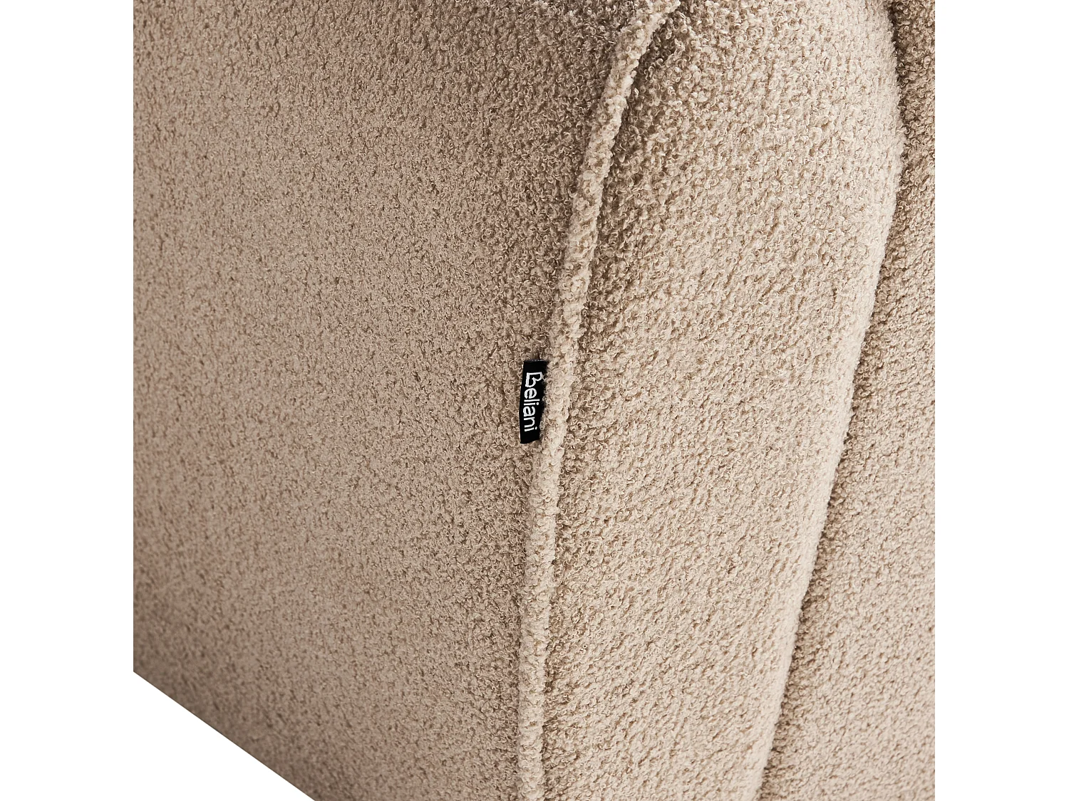 Fauteuil ELLEDE Bouclé Marron clair