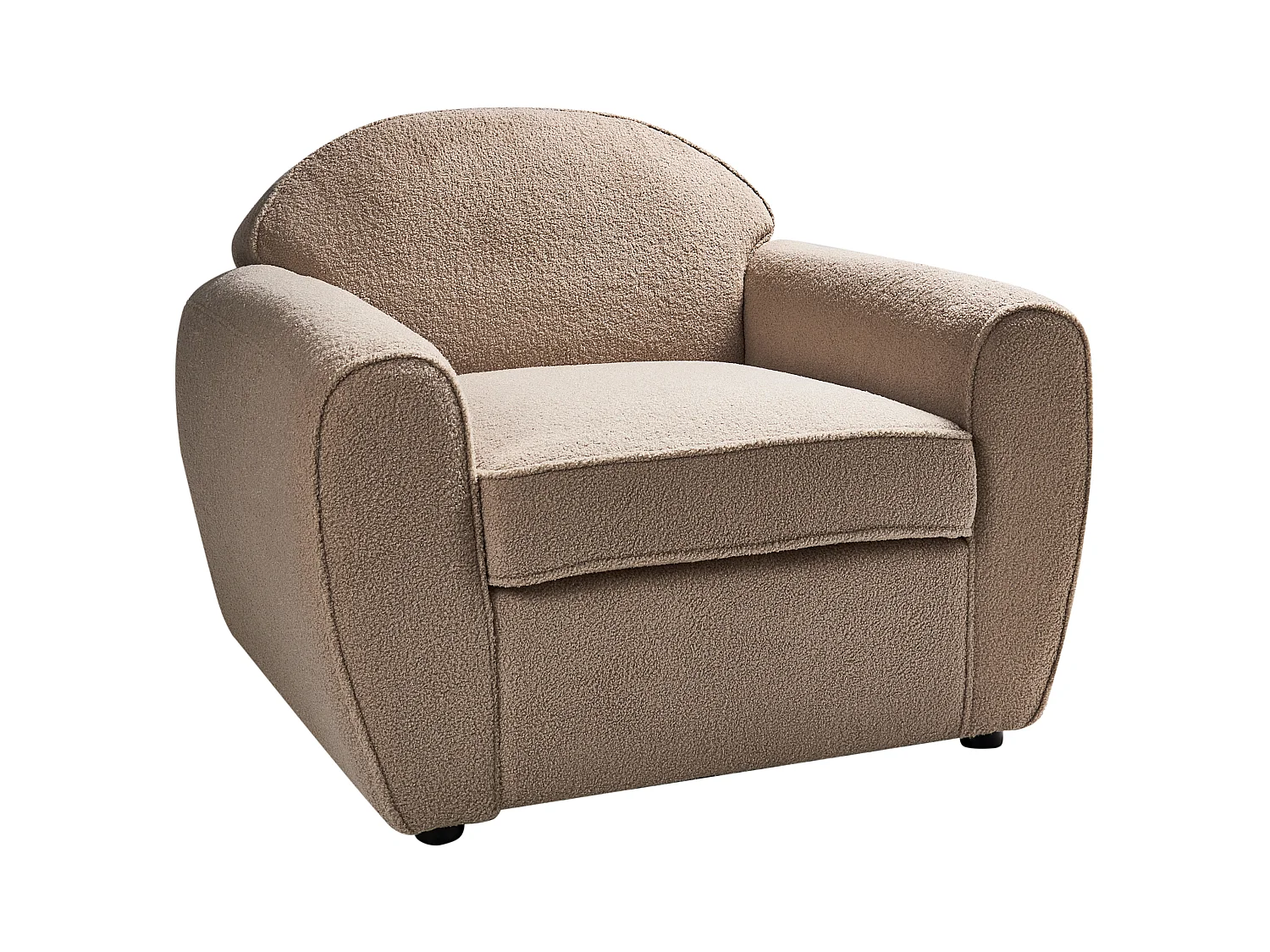 Sessel ELLEDE Bouclé Hellbraun