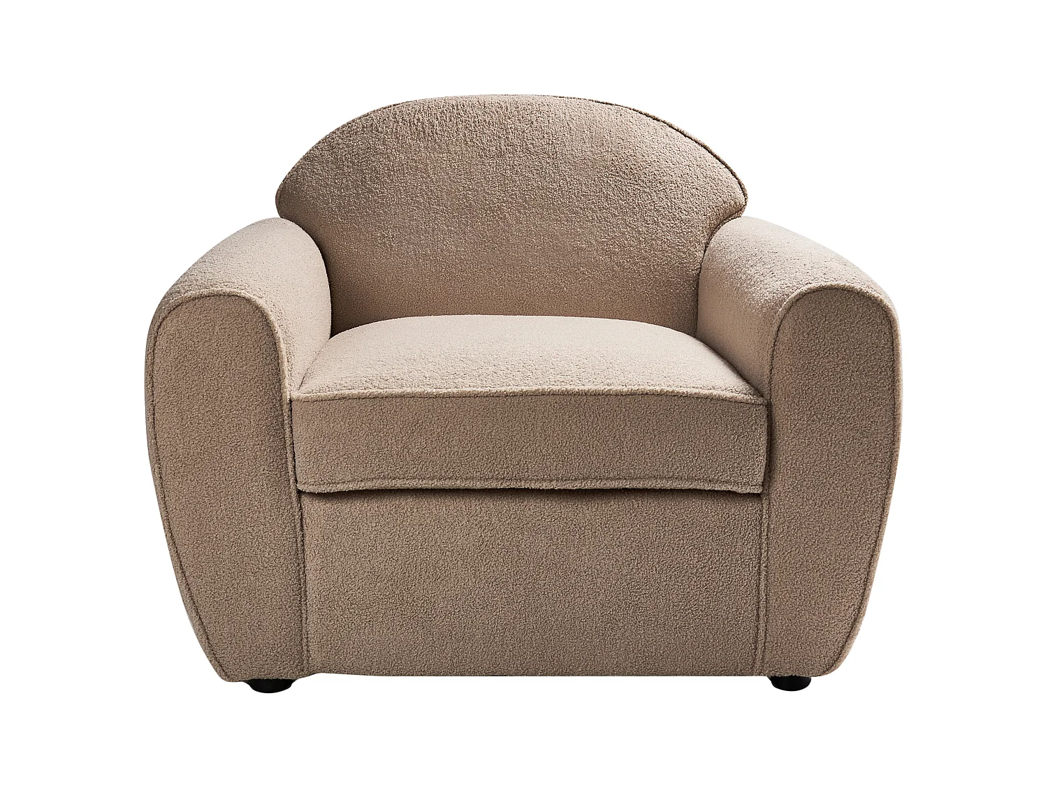 Sessel ELLEDE Bouclé Hellbraun