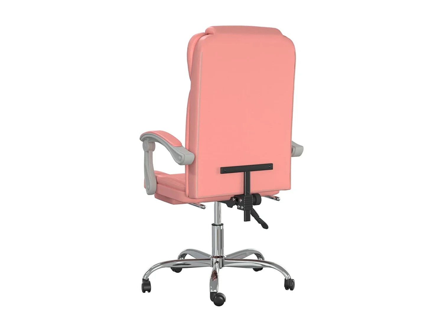 Poltrona reclinabile da ufficio in similpelle rosa