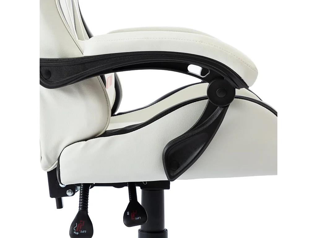 Fauteuil de jeux vidéo Blanc Similicuir