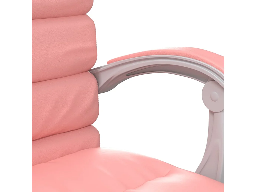 Fauteuil de massage inclinable de bureau Rose Similicuir