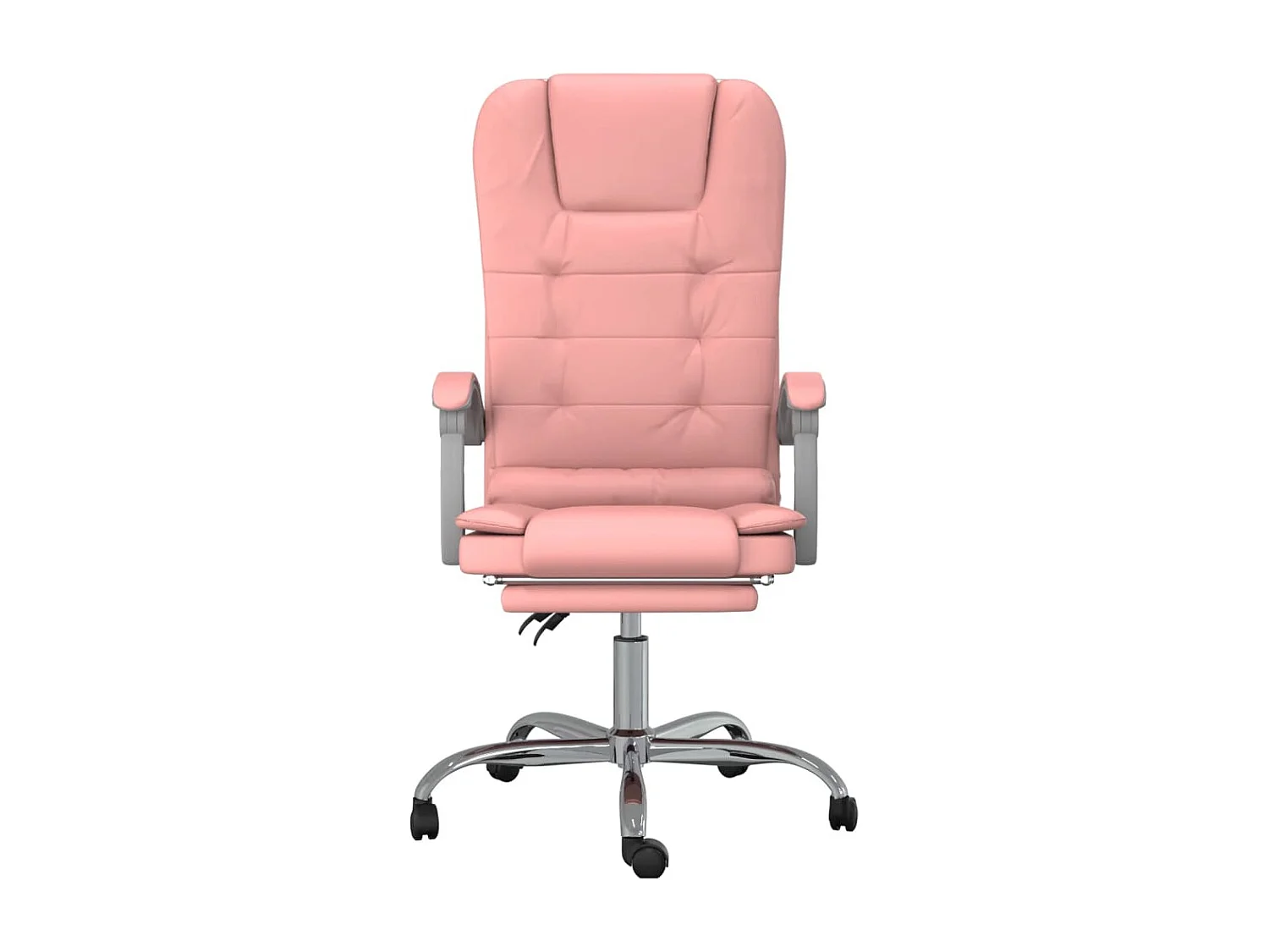 Poltrona da ufficio reclinabile per massaggio in similpelle rosa