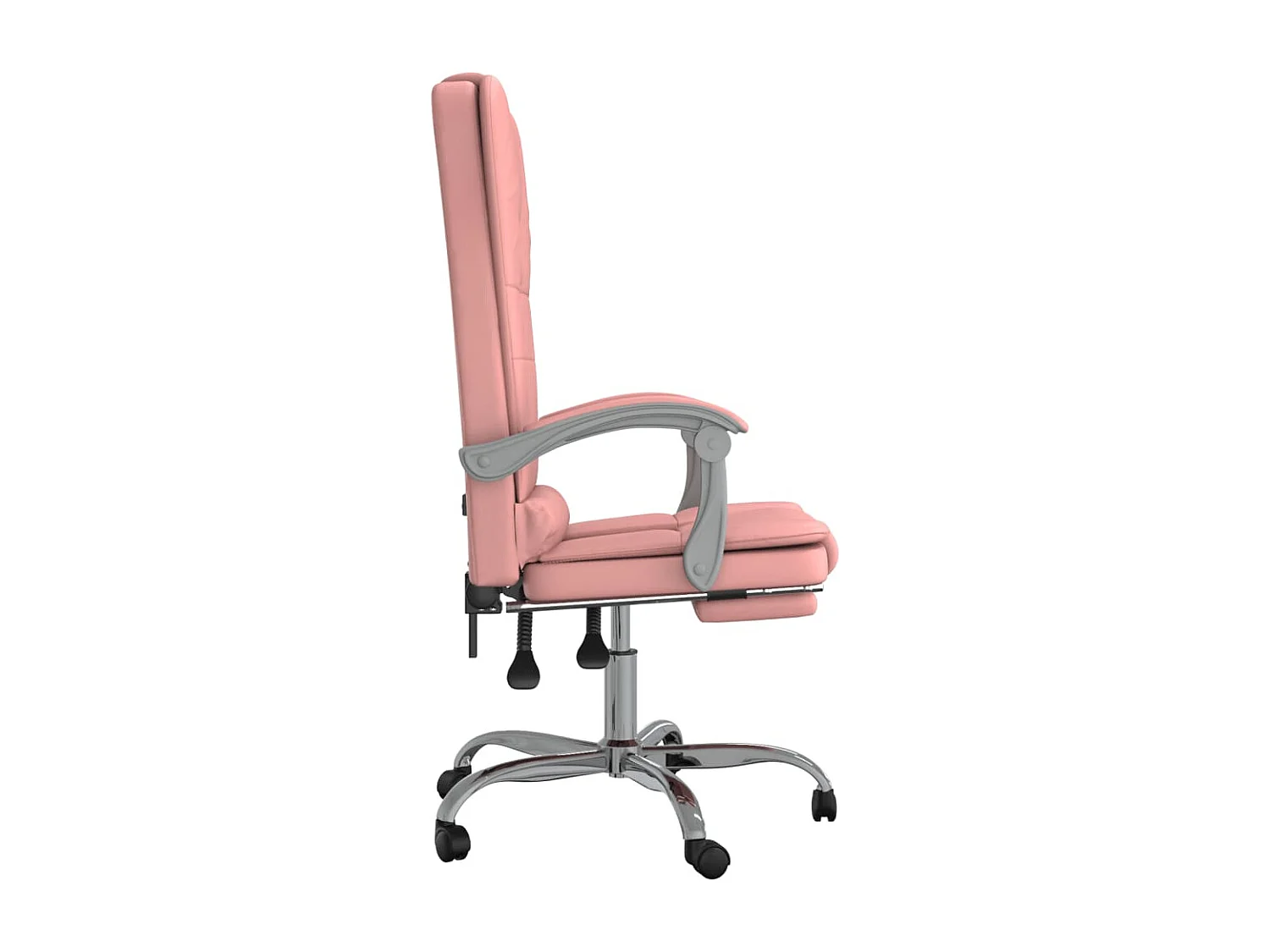 Poltrona da ufficio reclinabile per massaggio in similpelle rosa