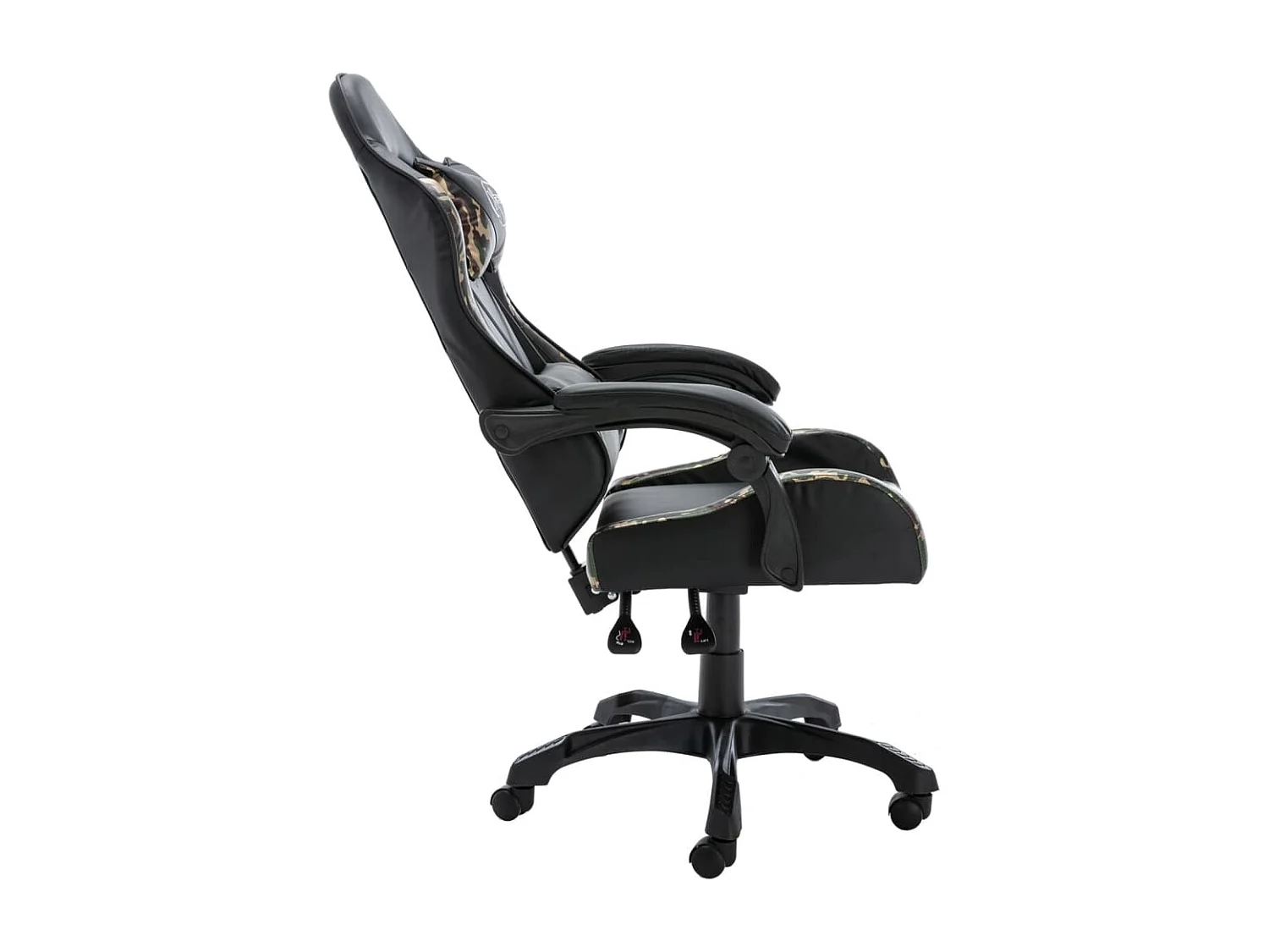 Fauteuil de jeux vidéo Noir et camouflage Similicuir