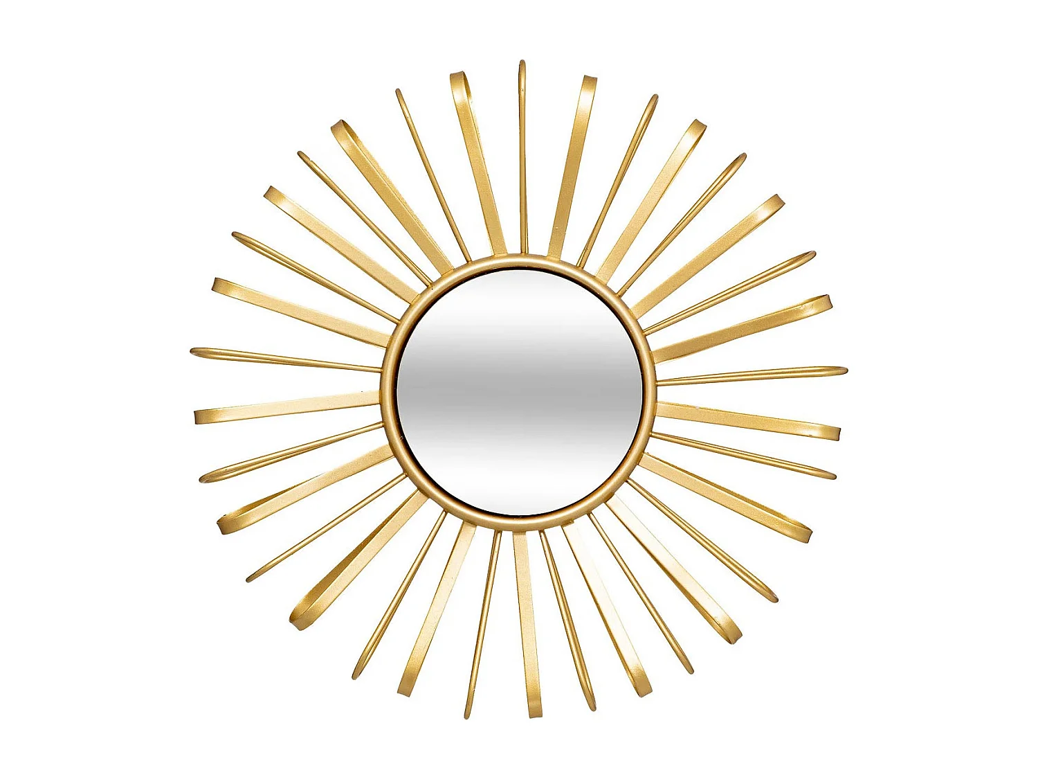 Lot de 3 Miroirs Muraux Soleils "Warren" 24cm Doré