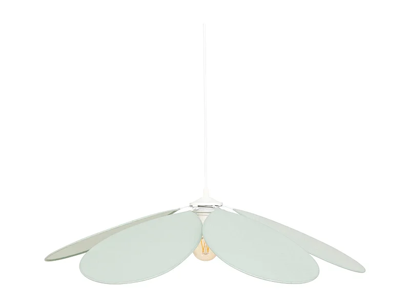Lampe Suspension Pétale "Naya" 72cm Vert