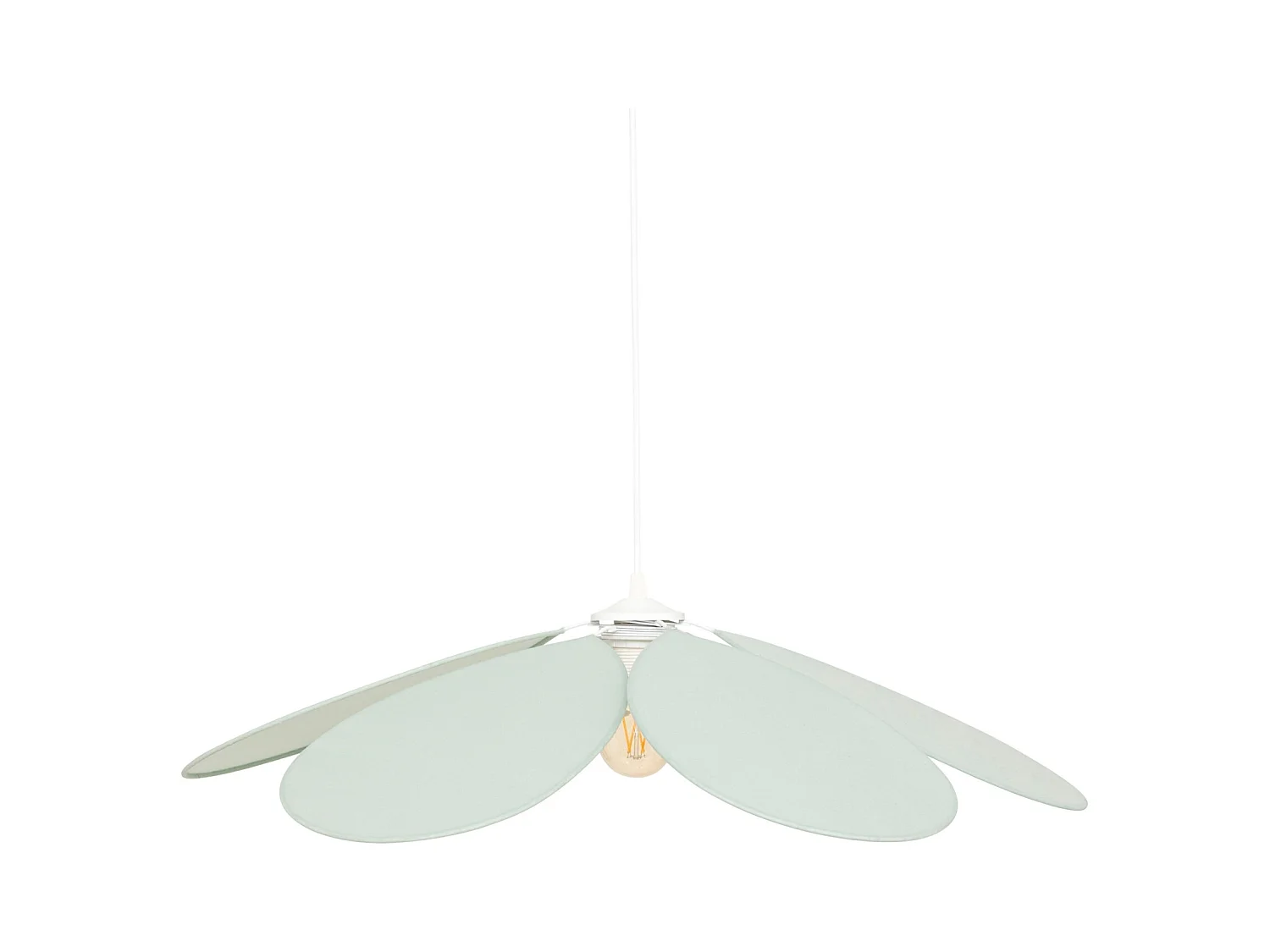 Lampe Suspension Pétale "Naya" 72cm Vert