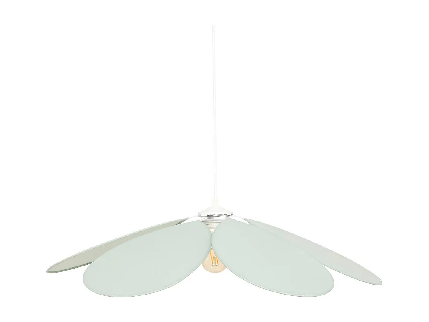 Lampe Suspension Pétale "Naya" 72cm Vert