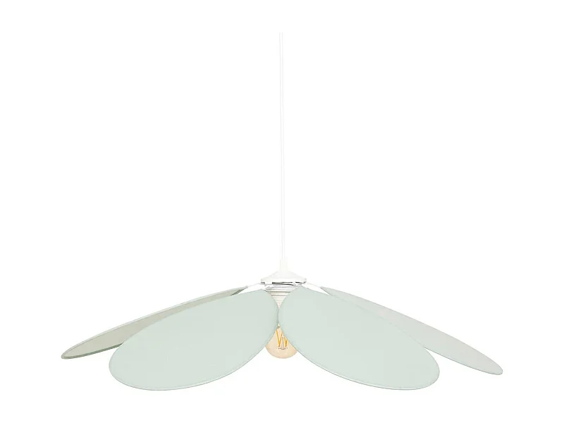 Lampe Suspension Pétale "Naya" 72cm Vert