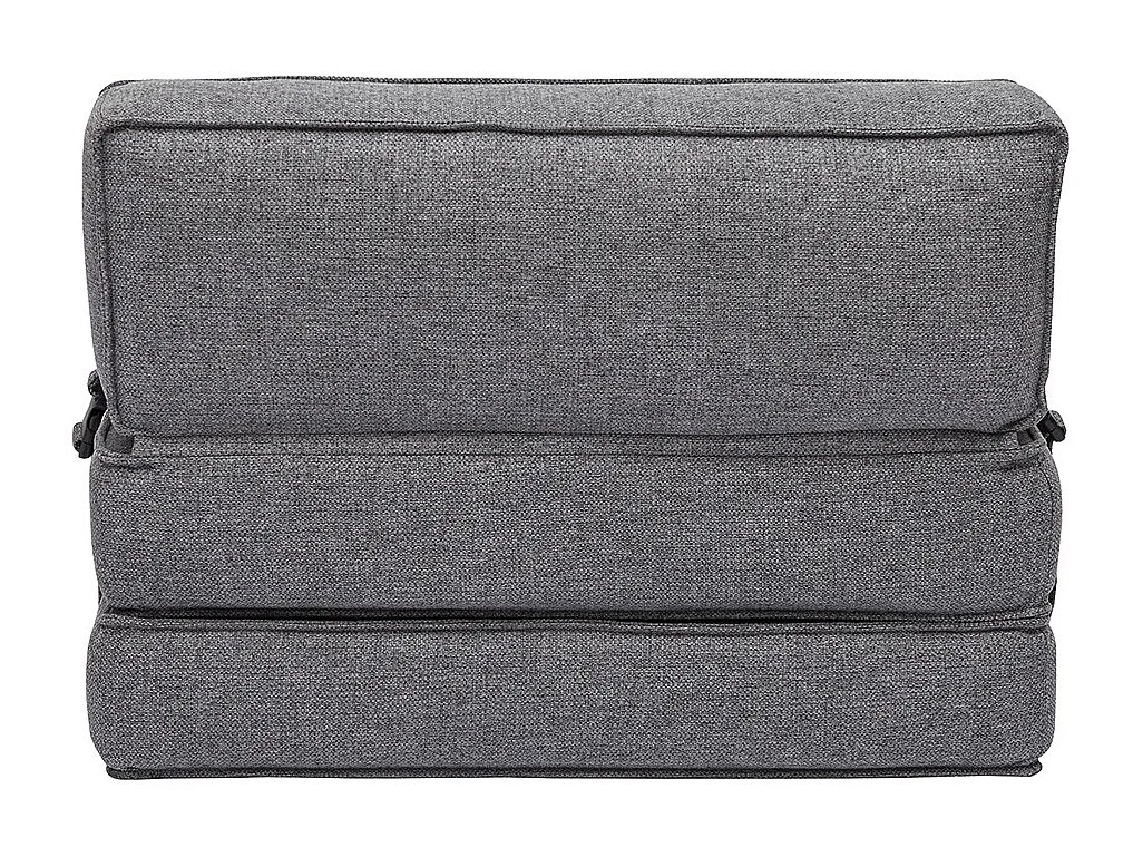 Poltrona letto 1 posto in tessuto grigio KATY