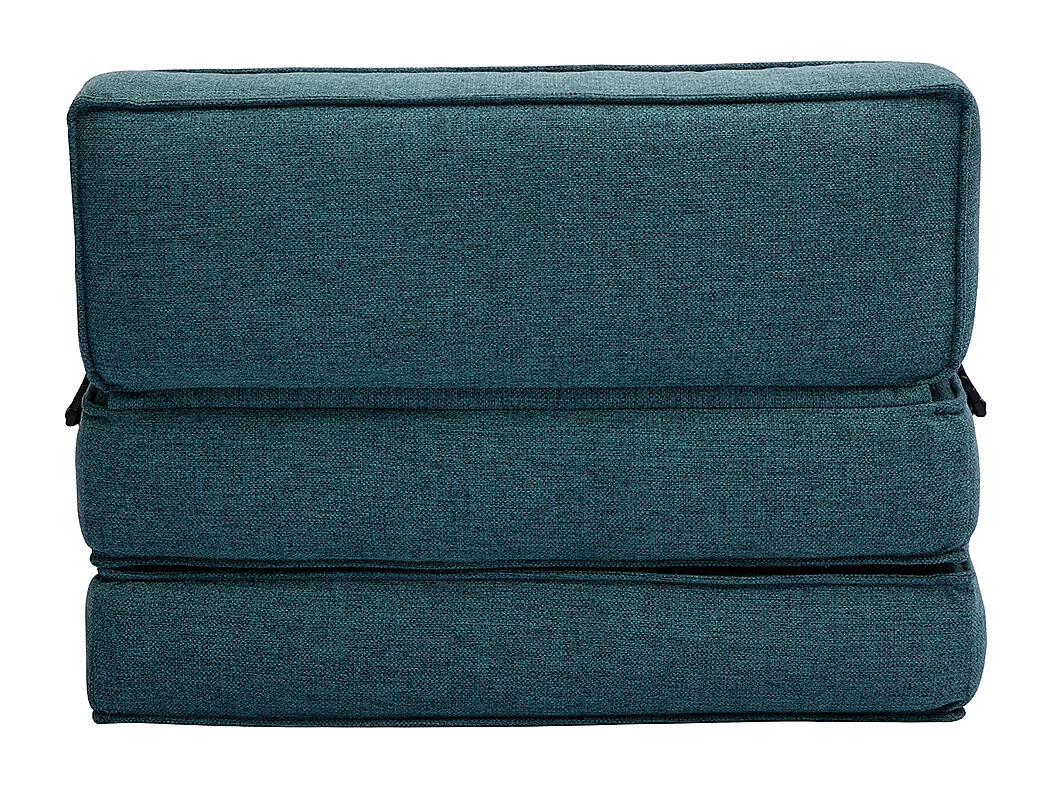 1-Sitzer-Schlafsessel in entenblauem Stoff KATY
