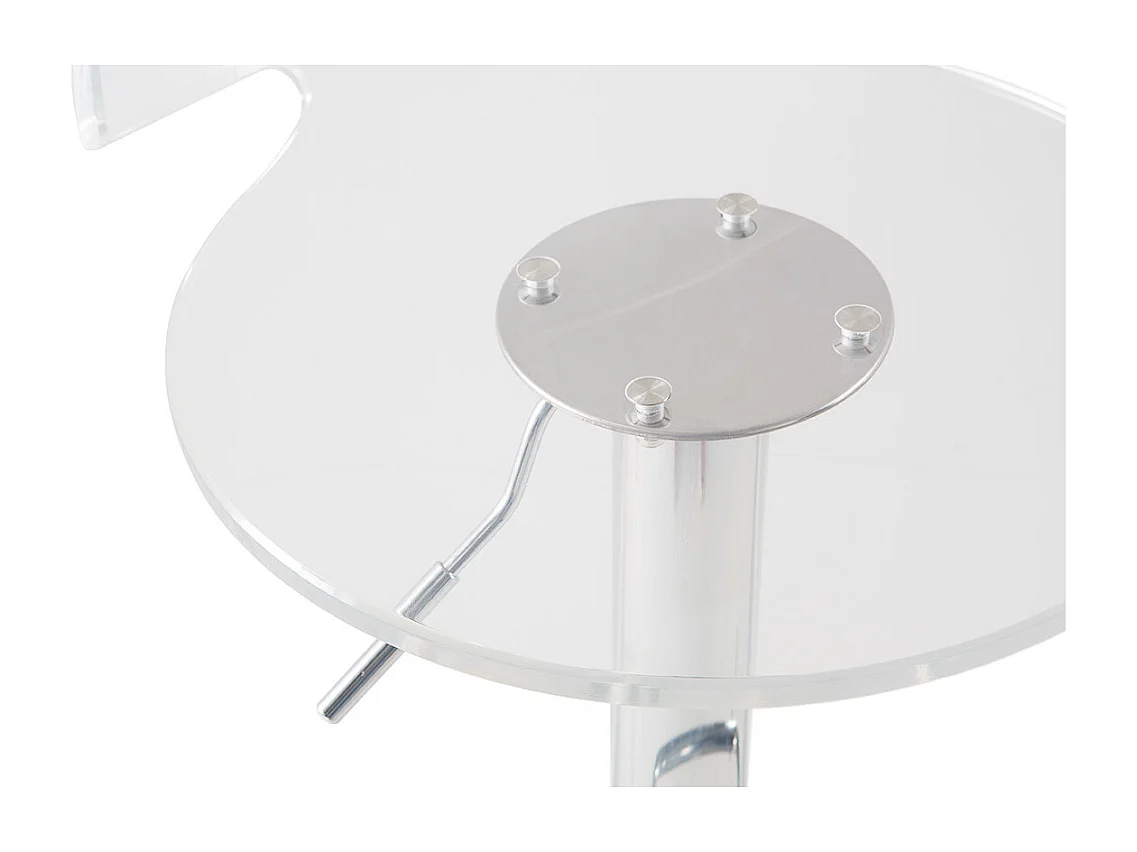 Taburete de bar diseño plexiglas transparente lote de 2 ORION