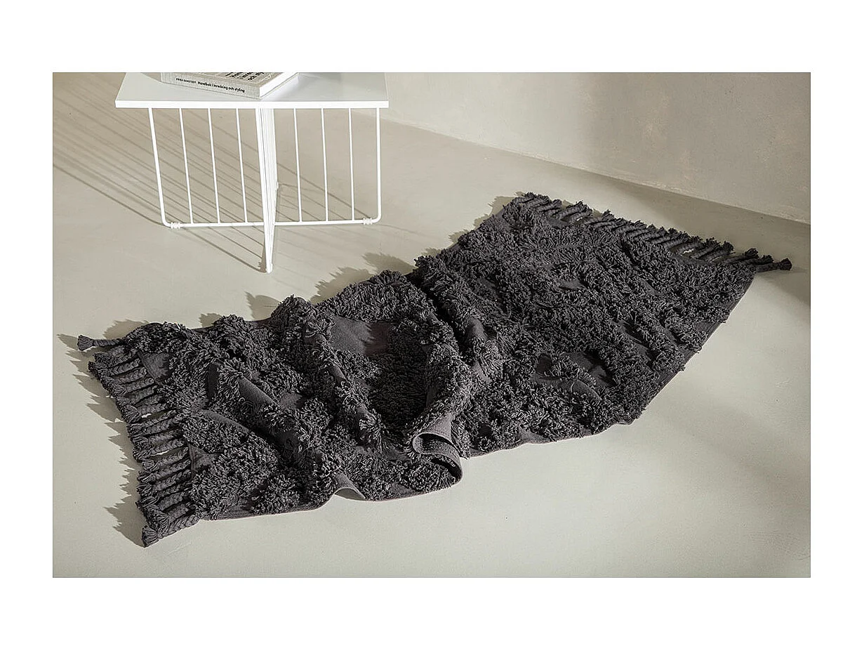Hilma Läufer 200x70cm dunkel grau.
