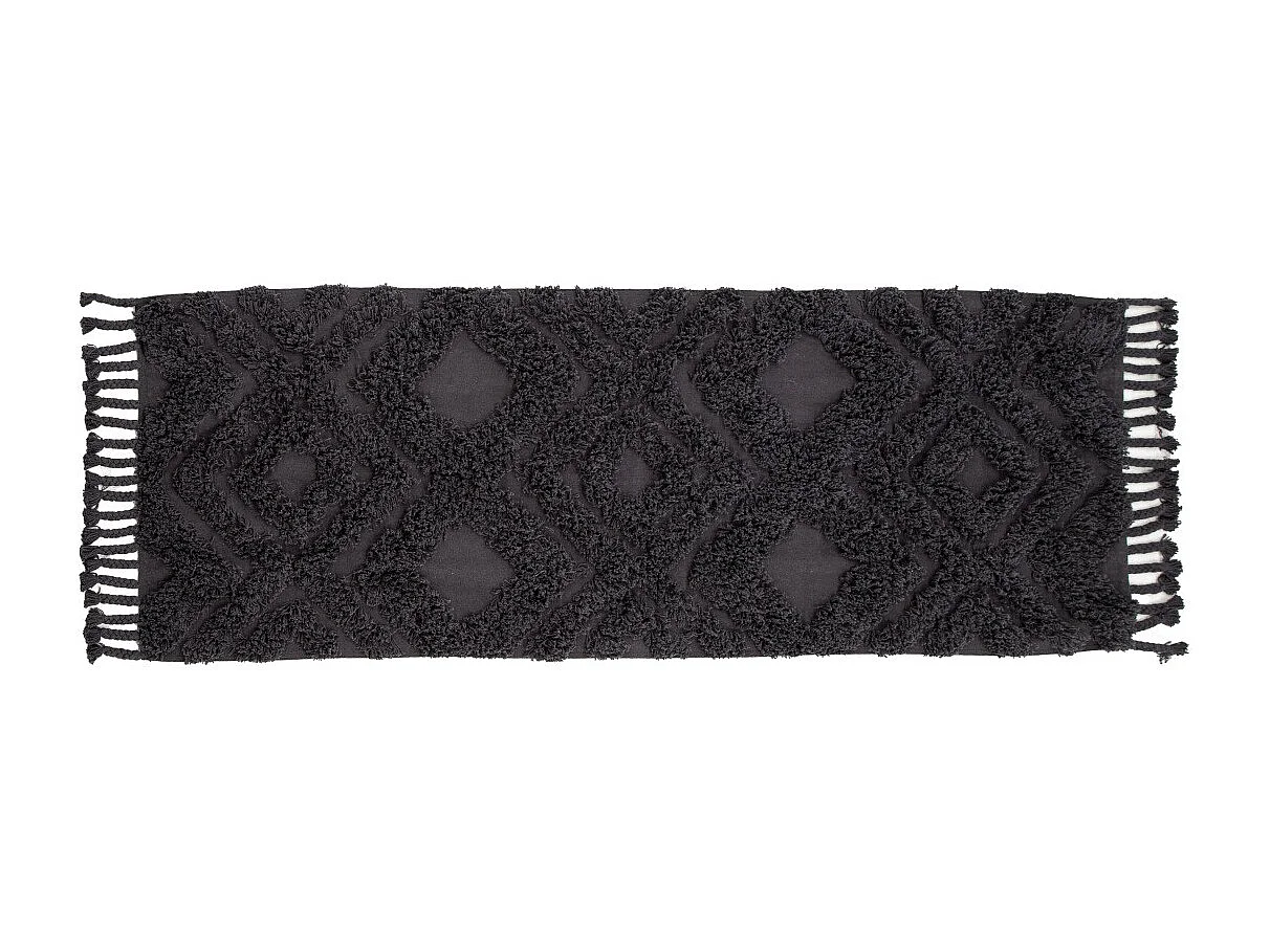Tapis de Couloir Tufté "Hilma" 70x200cm Gris Foncé