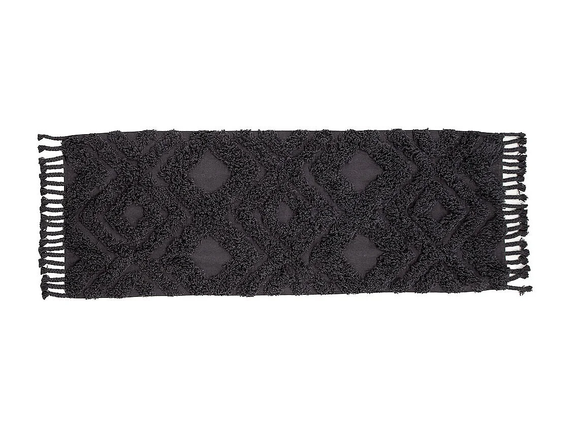 Hilma tapis 200x70cm gris foncé.