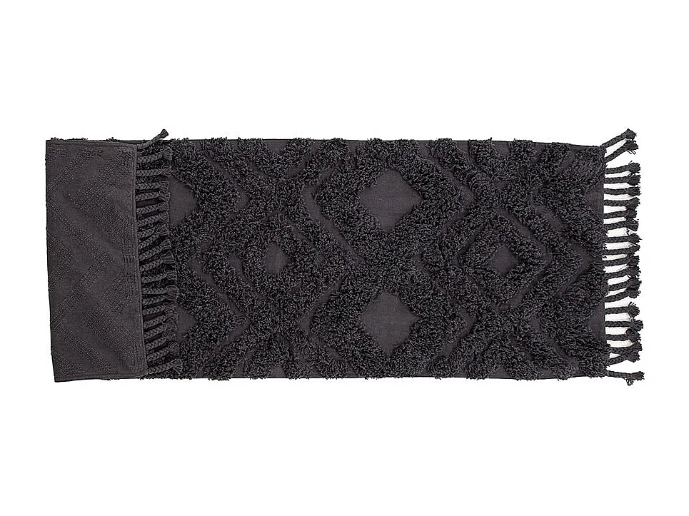 Hilma tapis 200x70cm gris foncé.