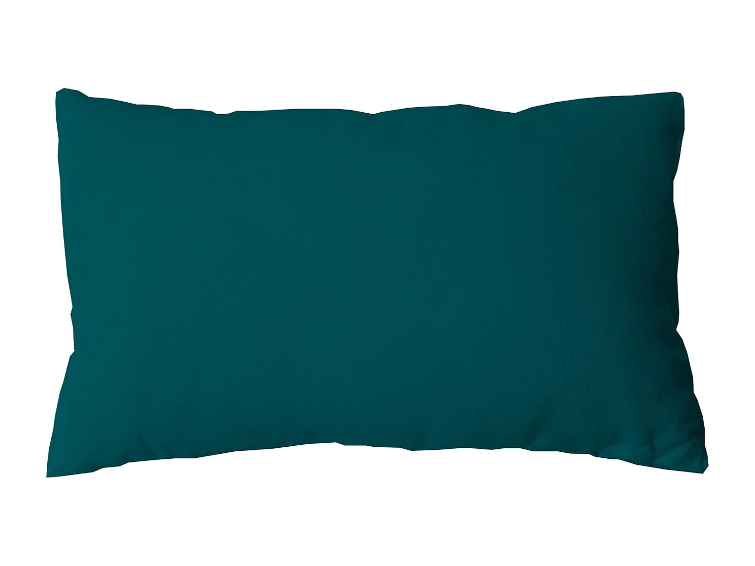 Coussin Déco Uni "Panama" 30x50cm Émeraude