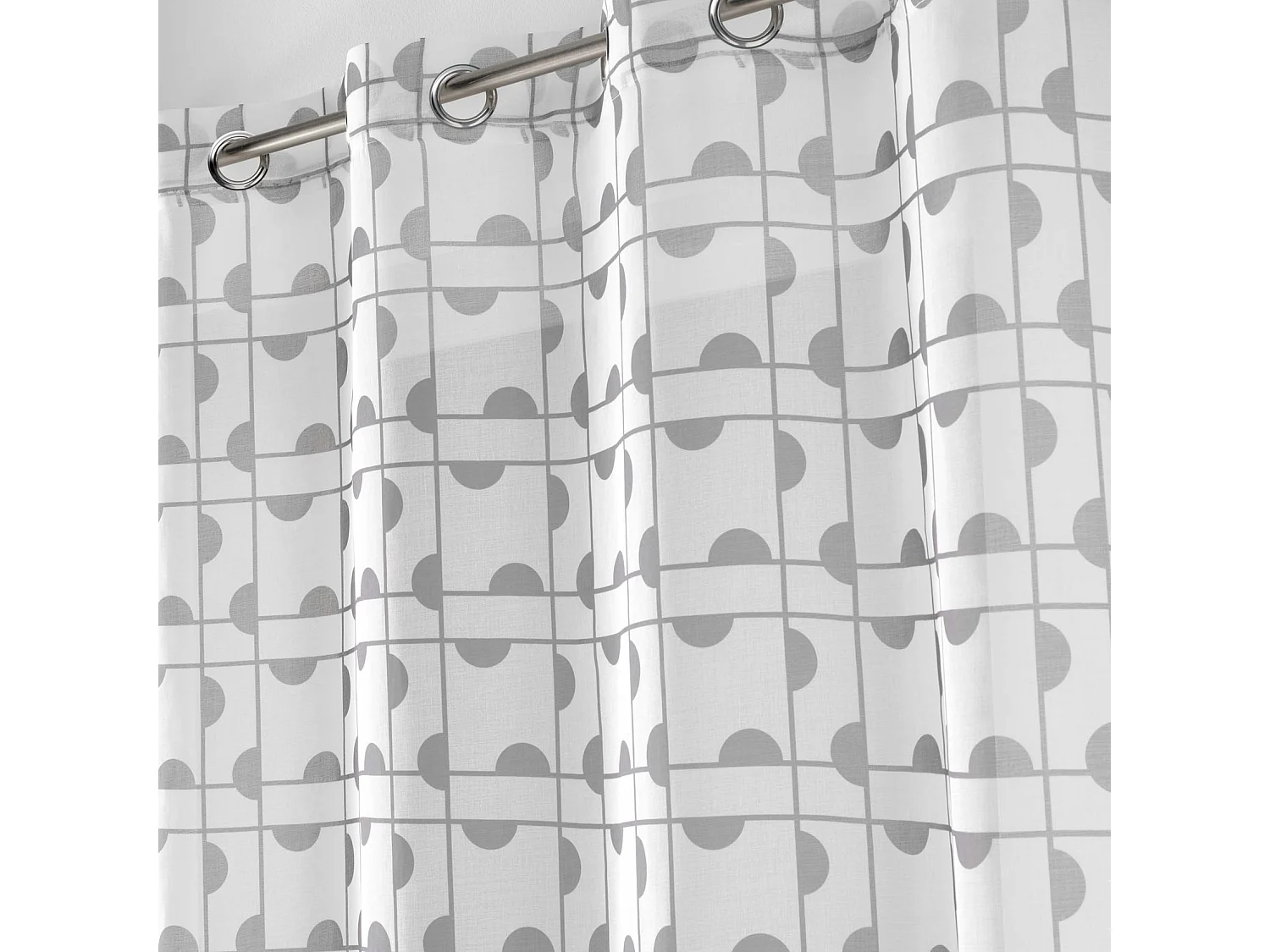 Visillo arenado estampados geométricos