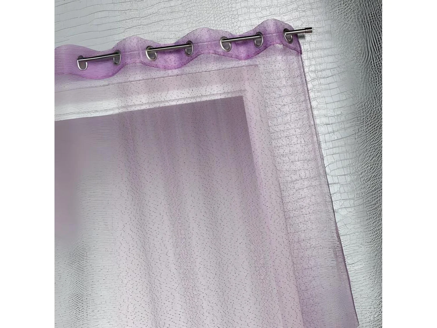 Visillo organza finas rayas horizontales