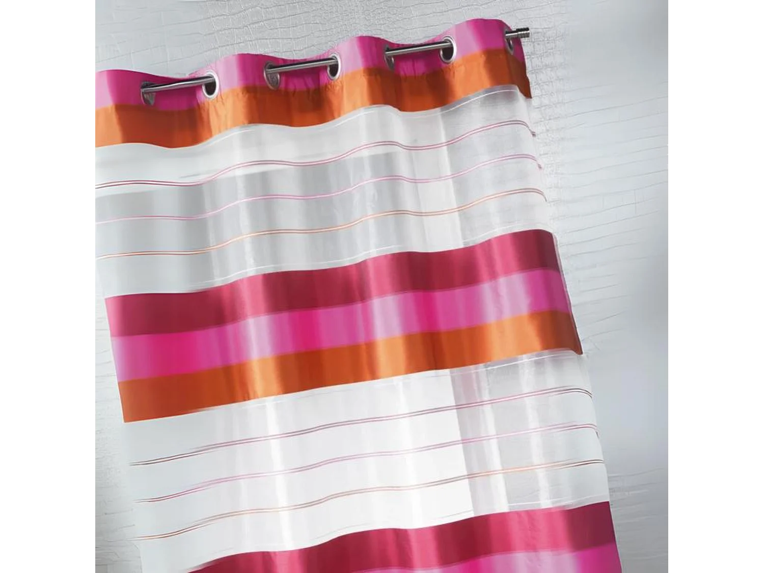 Fertigvorhang Organza Querstreifen