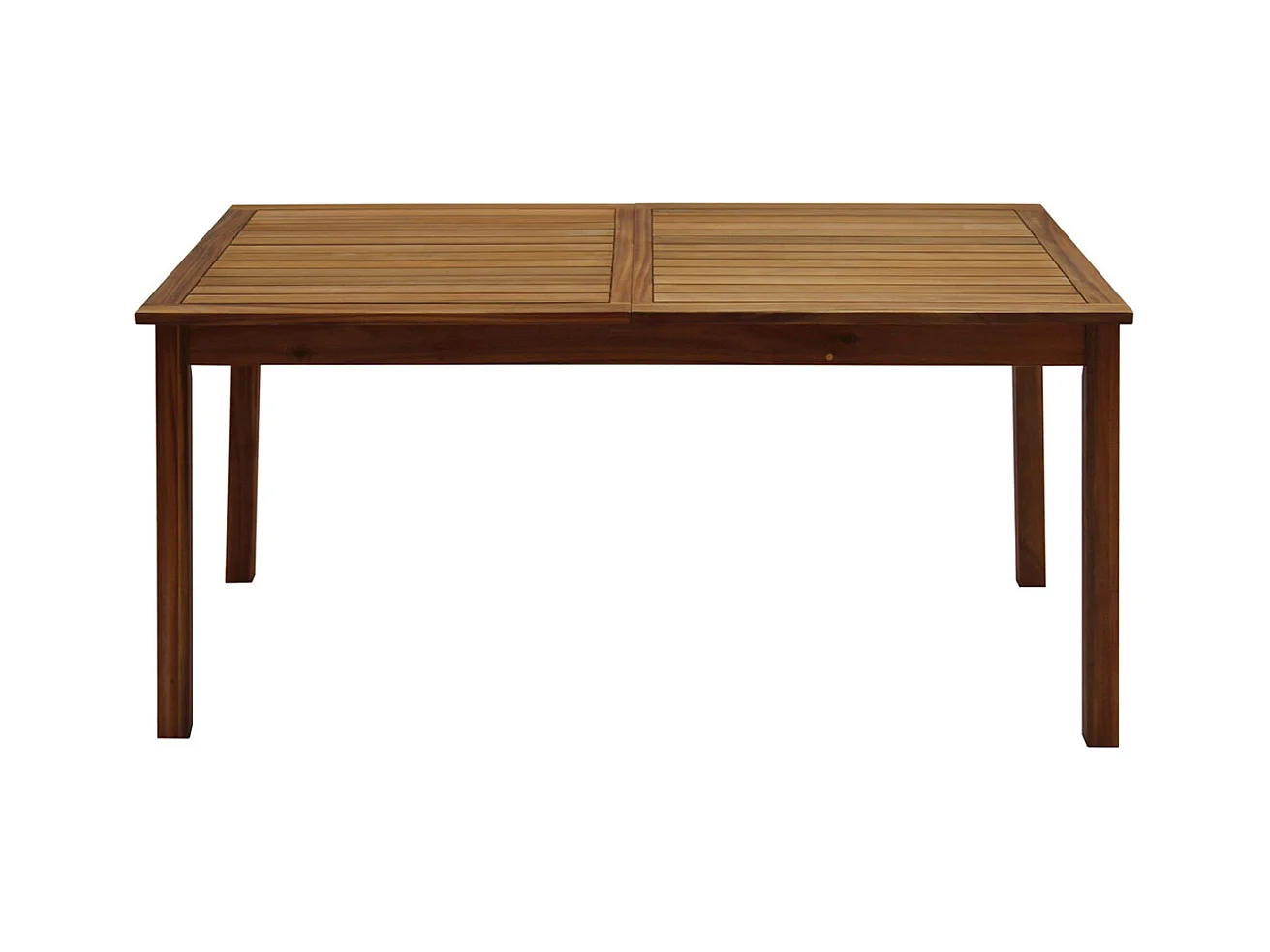 Table de jardin extensible rallonges intégrées en bois massif L160-210 cm MAYEL