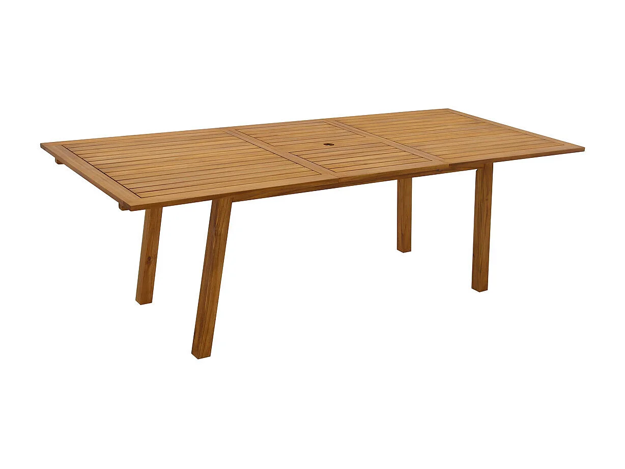 Mesa de jardín extensible de madera maciza 180-240 cm MAYEL