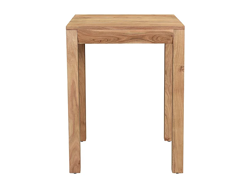 Mesa de comedor extensible en acacia maciza L80-135 cm BALTO